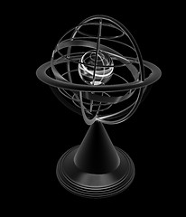 Image showing Terrestrial globe model 