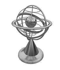 Image showing Terrestrial globe model 