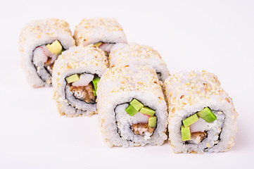 Image showing eel sushi roll 