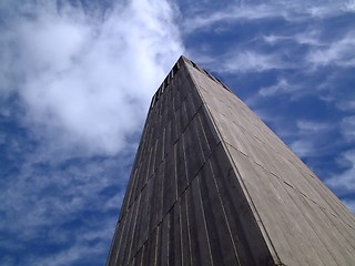 Image showing Tower touching the clouds