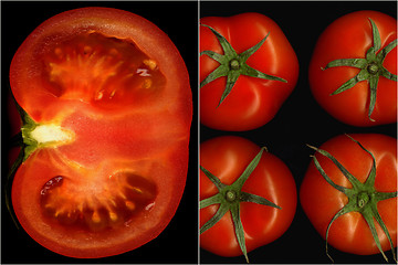 Image showing tomatoes collage