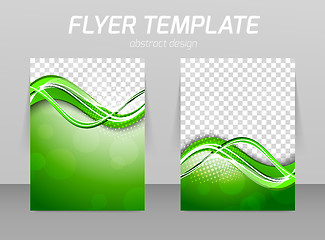 Image showing Abstract flyer template design