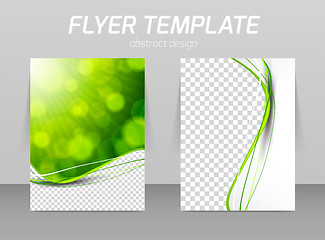 Image showing Abstract flyer template design