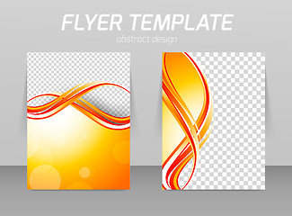 Image showing Abstract flyer template design
