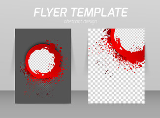 Image showing Abstract flyer template design