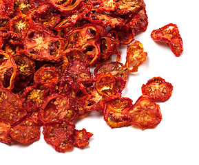 Image showing Dried slices of ripe tomato