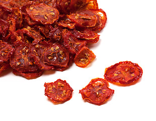 Image showing Dried slices of ripe tomato