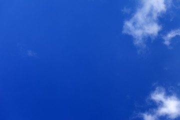 Image showing Beautiful blue sky with clouds at nice day