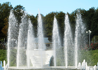 Image showing beautiful fountains