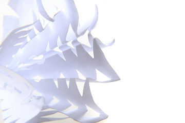 Image showing paper christmas snowflake texture 