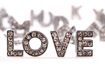 Image showing love (diamond letters) 