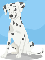 Image showing dalmatian dog cartoon illustration