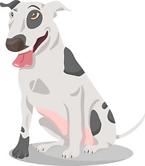 Image showing bull terrier dog cartoon illustration