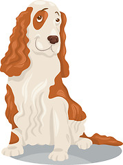 Image showing cocker spaniel dog cartoon illustration