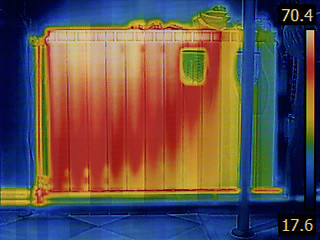 Image showing Radiator Heater Thermal Image