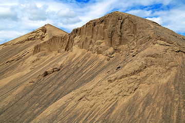 Image showing Hills of Construction Sand