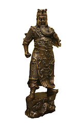 Image showing Statue of Chinese warrior