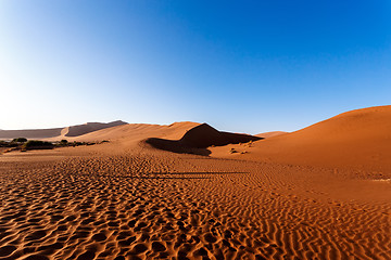 Image showing beautiful landscape of Hidden Vlei in Namib desert 