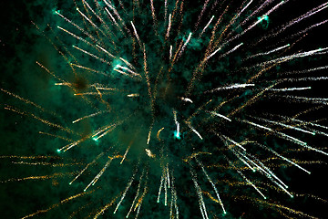 Image showing Fireworks in the night sky