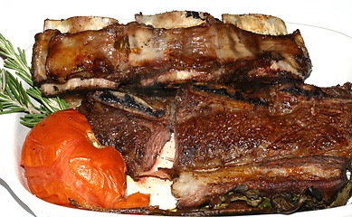 Image showing Asado (Argentinean meat dish)