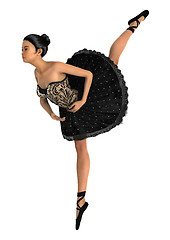 Image showing Asian Female Ballet Dancer