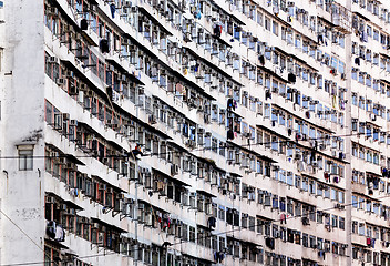 Image showing Old apartments in Hong Kong