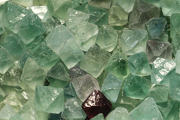 Image showing fluorite mineral collection