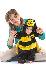 Image showing baby boy dressed up like bee 