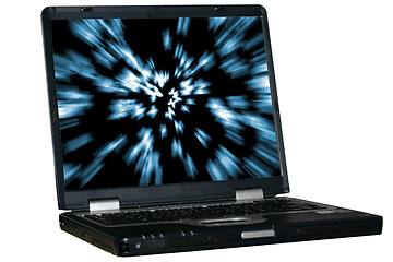 Image showing Isolated laptop