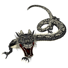 Image showing Black Eastern Dragon