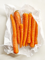 Image showing Fresh raw carrots