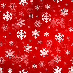 Image showing Light Red Snowflakes