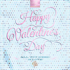 Image showing Happy Valentine's Day - Lettering. EPS 10