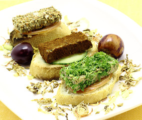 Image showing  Liver pate slices