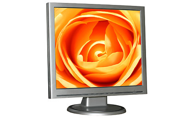 Image showing Isolated LCD monitor