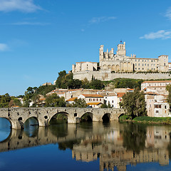 Image showing Beziers in autumn, France