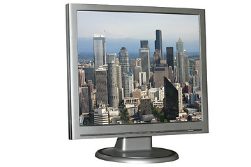 Image showing Isolated LCD monitor