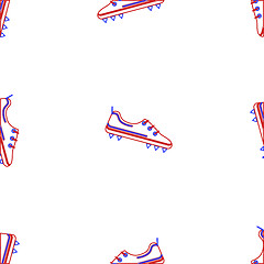 Image showing Vector background for American football shoes