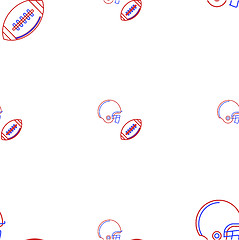 Image showing Vector background for American football