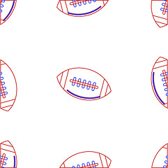 Image showing Vector background for American football. Ball