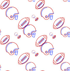 Image showing Vector background for American football