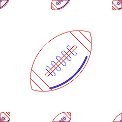 Image showing Vector background for American football. Ball