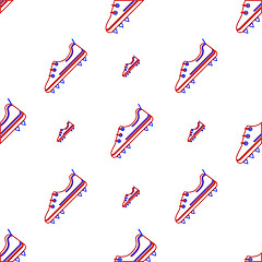 Image showing Vector background for American football shoes