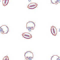 Image showing Vector background for American football