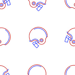 Image showing Vector background for American football helmet