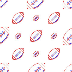 Image showing Vector background for American football. Ball