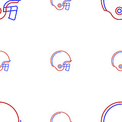 Image showing Vector background for American football helmet