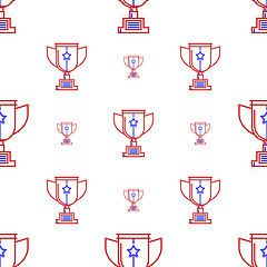 Image showing Vector background for winner trophy cup