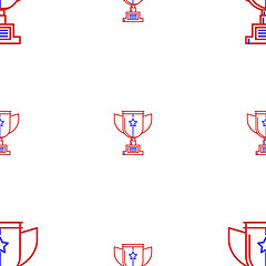 Image showing Vector background for winner trophy cup