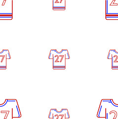 Image showing Vector background for American football uniform